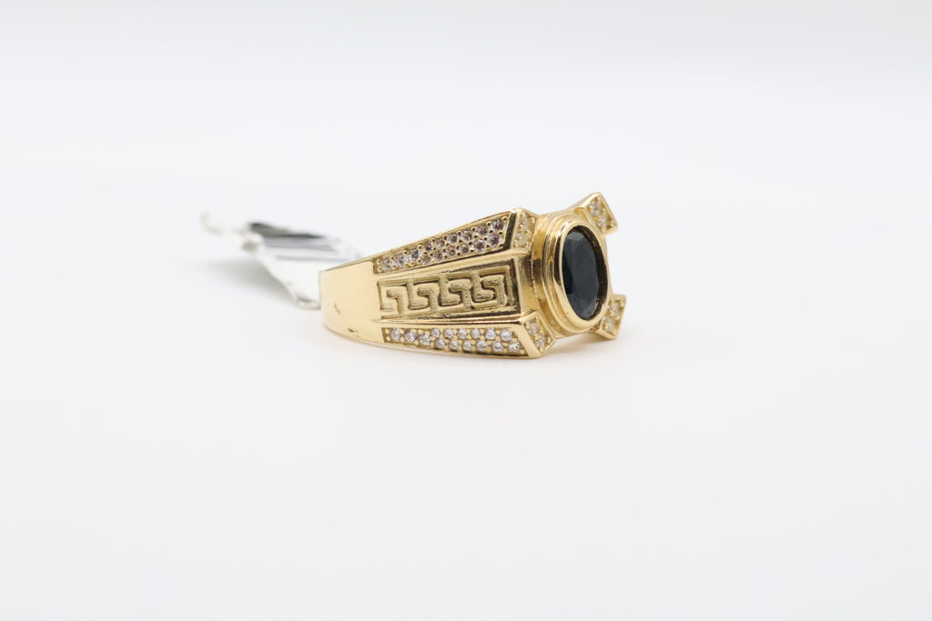 Anillo De Hombre Negro 10Kt Weight 6.3g