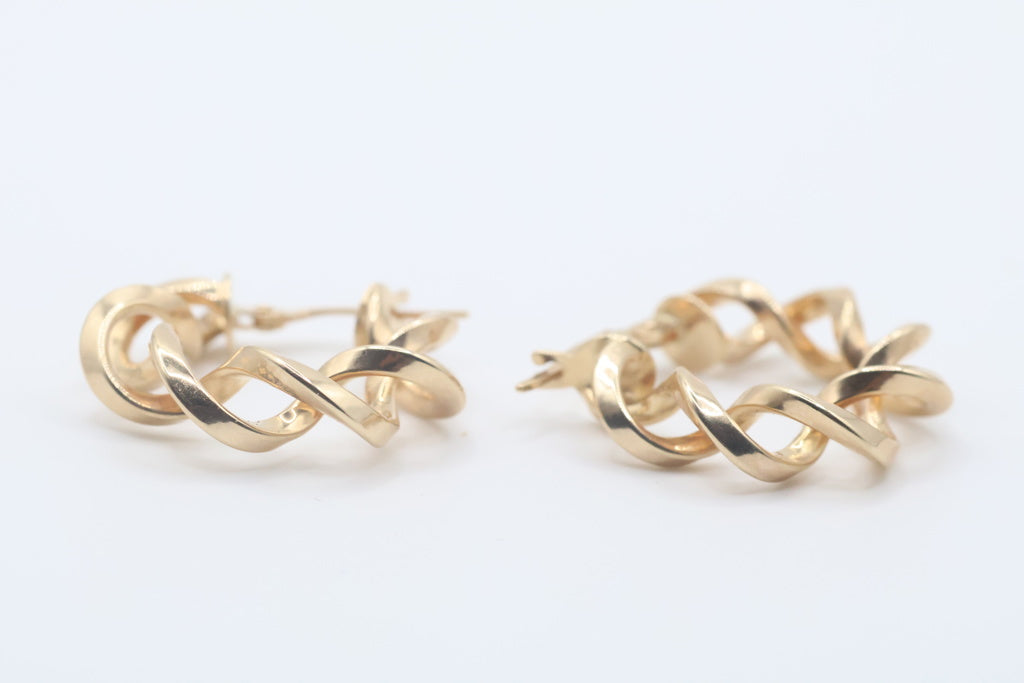 Argollas 10Kt Weight 2.05g