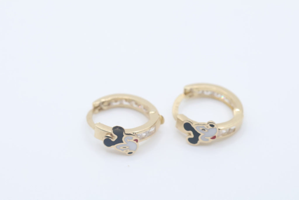 Argollas 14kt Weight 1.37g