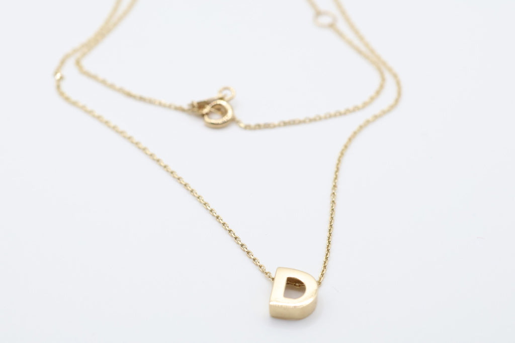 Cadena Letra D 14kt