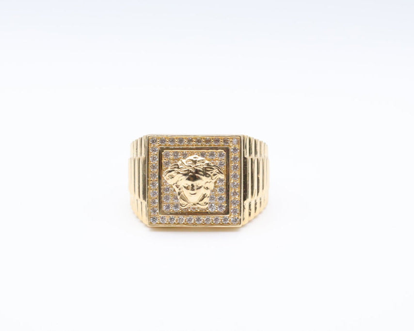 Anillo De Hombre 14kt zirconia Weight 12.6g