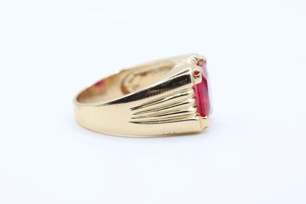 Anillo De Hombre 14kt Weight 7.56g