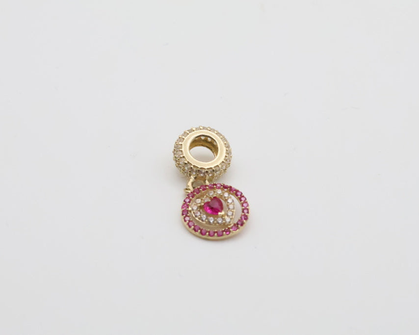 Dijes Corazon 14kt zirconia Weight 1.5g