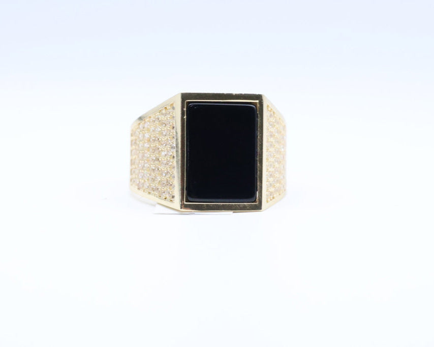 Anillo De Hombre 14kt zirconia Weight 6.6g