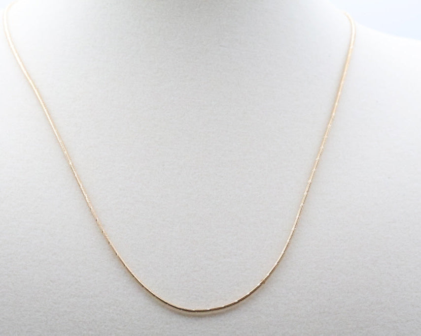Cadena Cable 14kt Size 16" 1mm Weight 5g