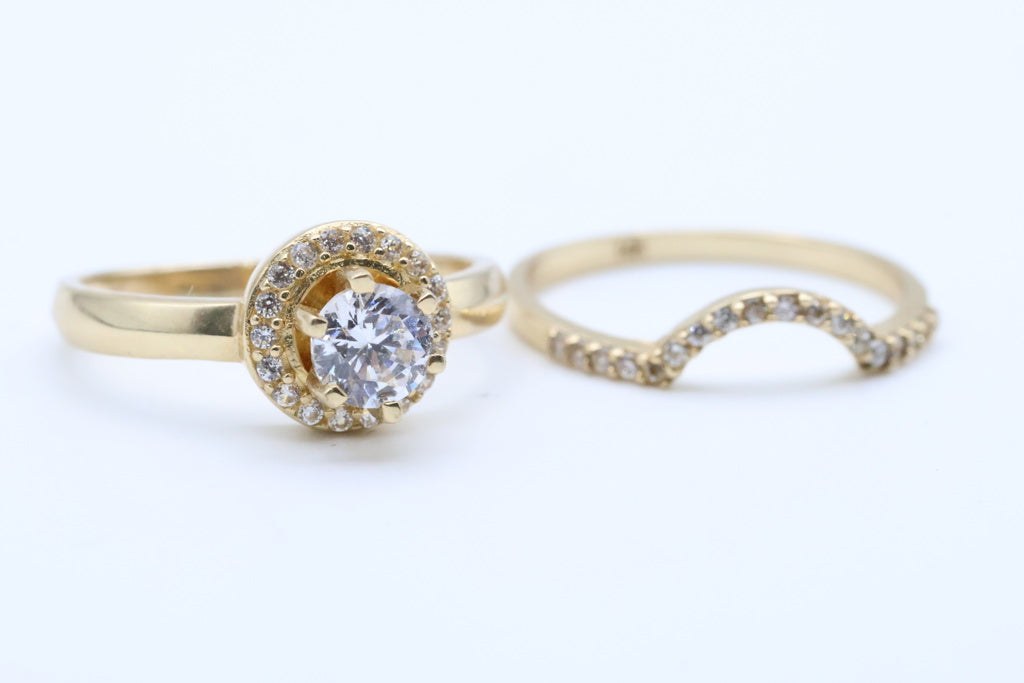 Anillo de Mujer Compromiso 2 14kt Weight 4.7g