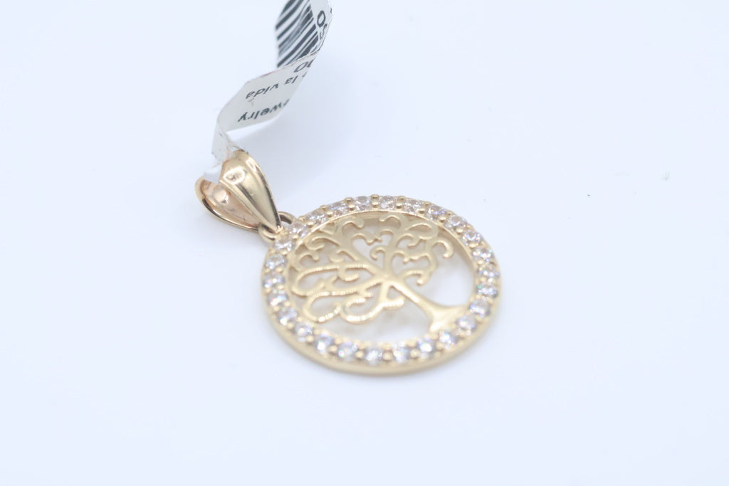 Dijes Arbol de la vida 14kt Weight 2.6g