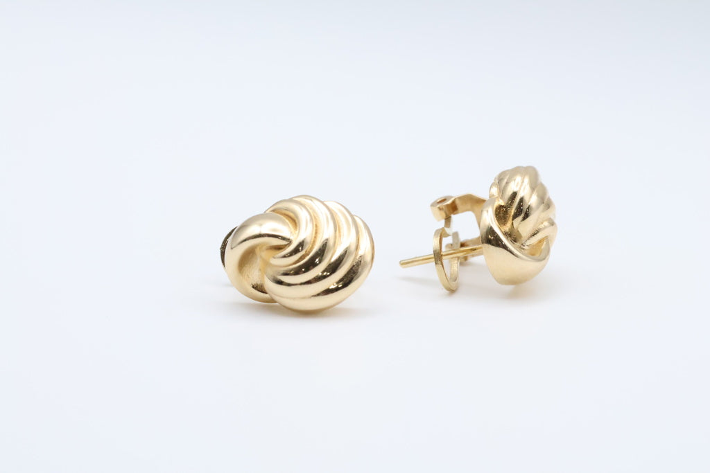 Aretes Nudos 14kt
