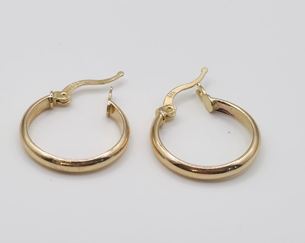 Argollas Argollas 14kt Size 21mm Weight 2.0g