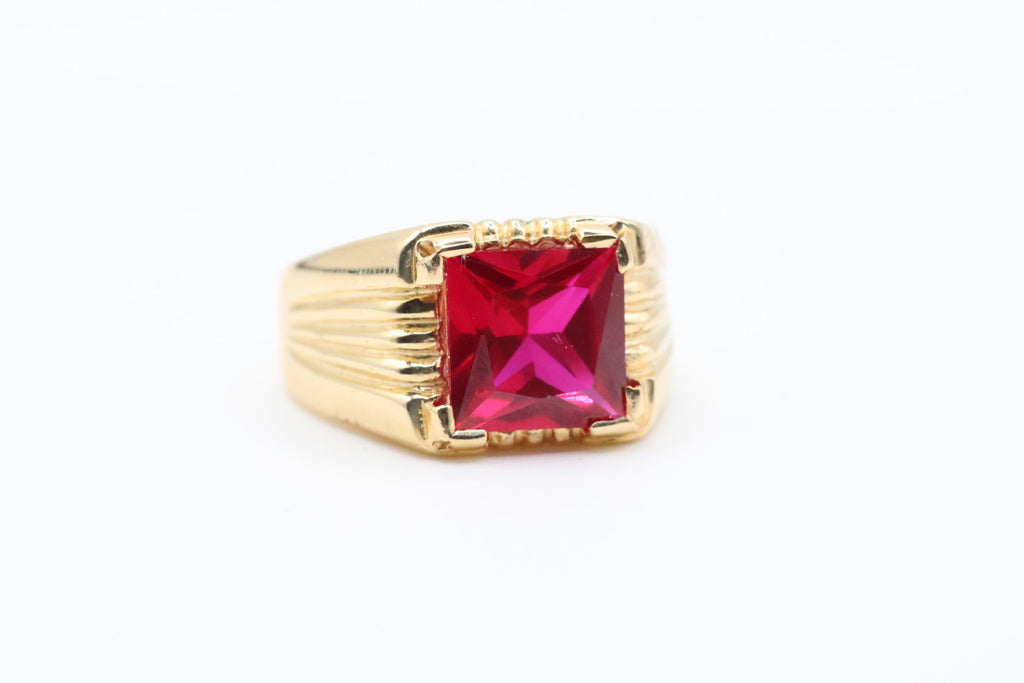Anillo De Hombre 14kt Weight 7.56g