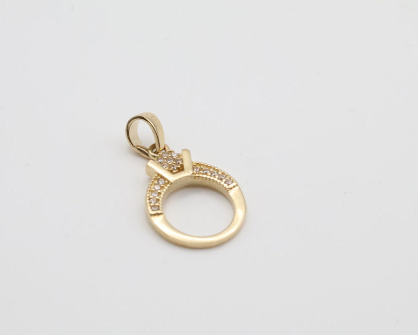 Dijes 14kt zirconia Weight 1.5g