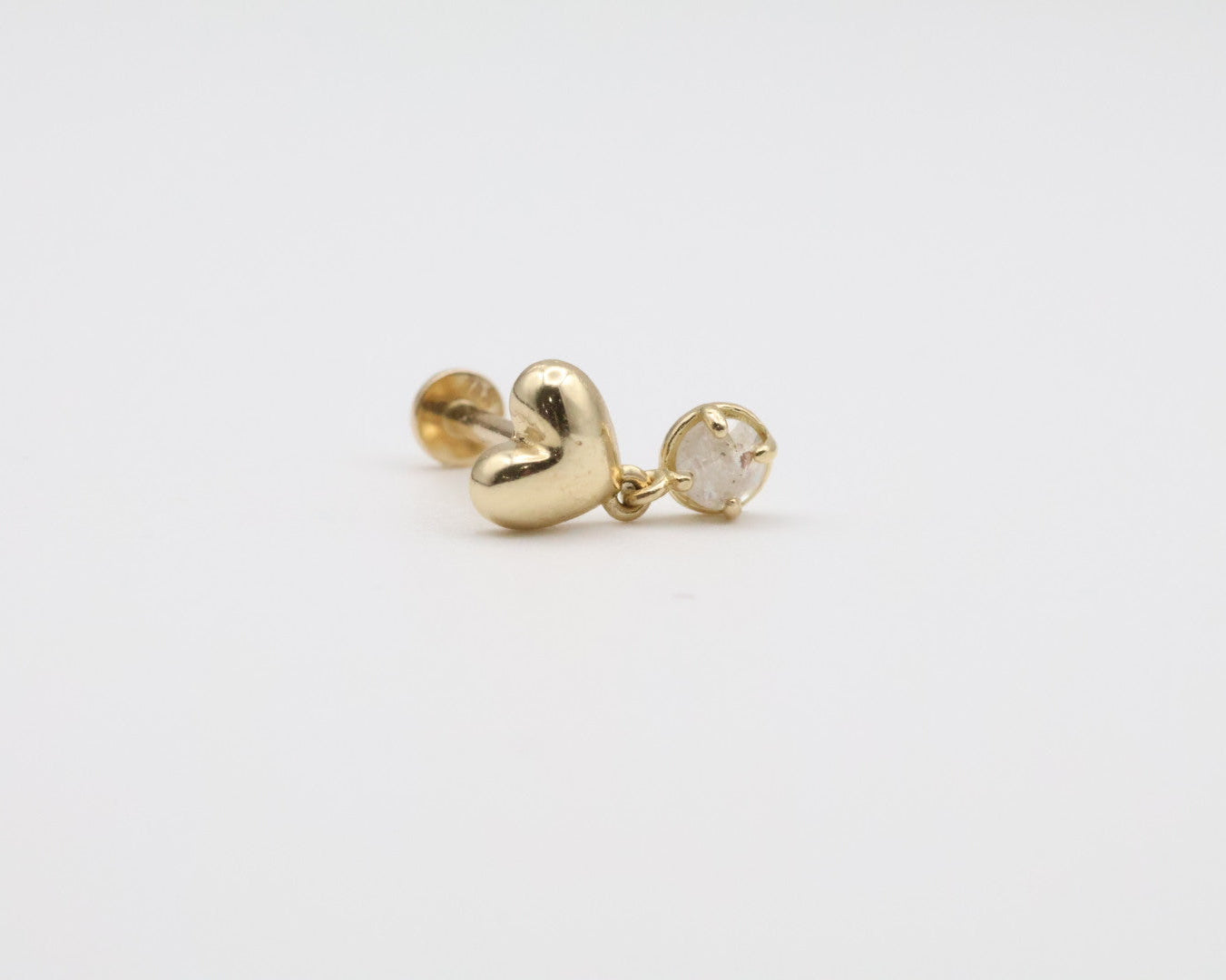 Piercing Corazon 14kt Size 6mm