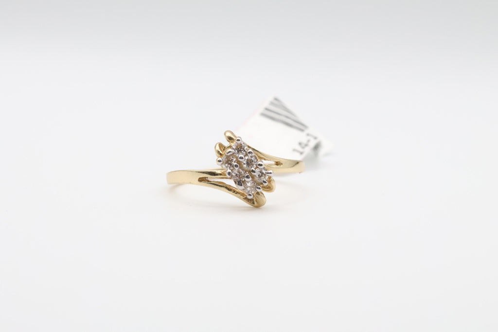 Anillo de Mujer 14kt zirconia Weight 2.0g