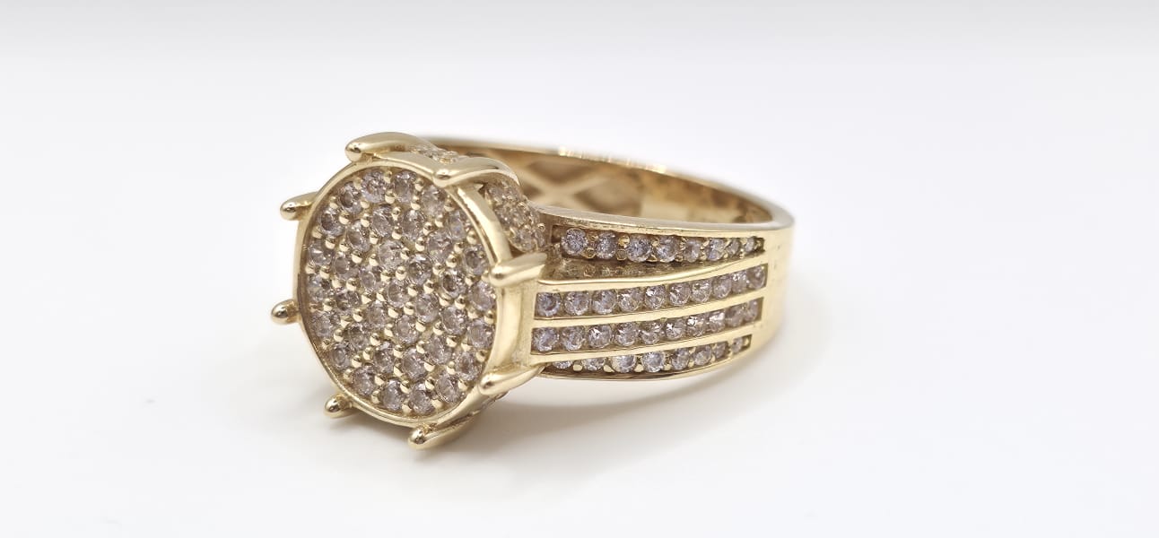 Anillo de Mujer Compromiso 14kt zirconia Weight 6.0g