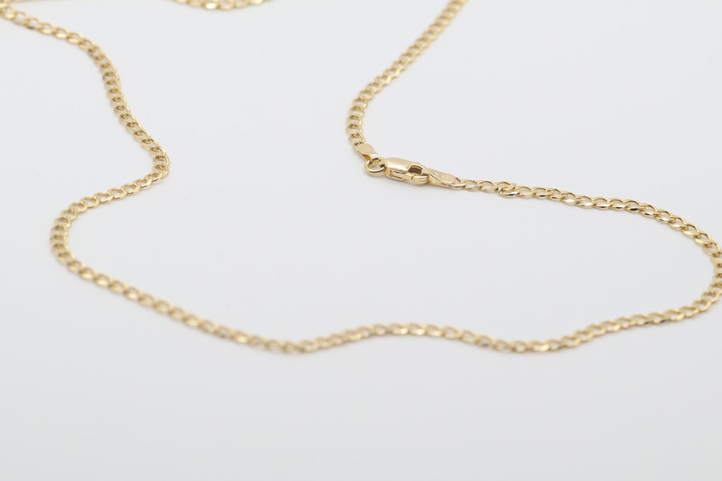 Cadena Italiana 14kt Size 20" Weight 4.5g