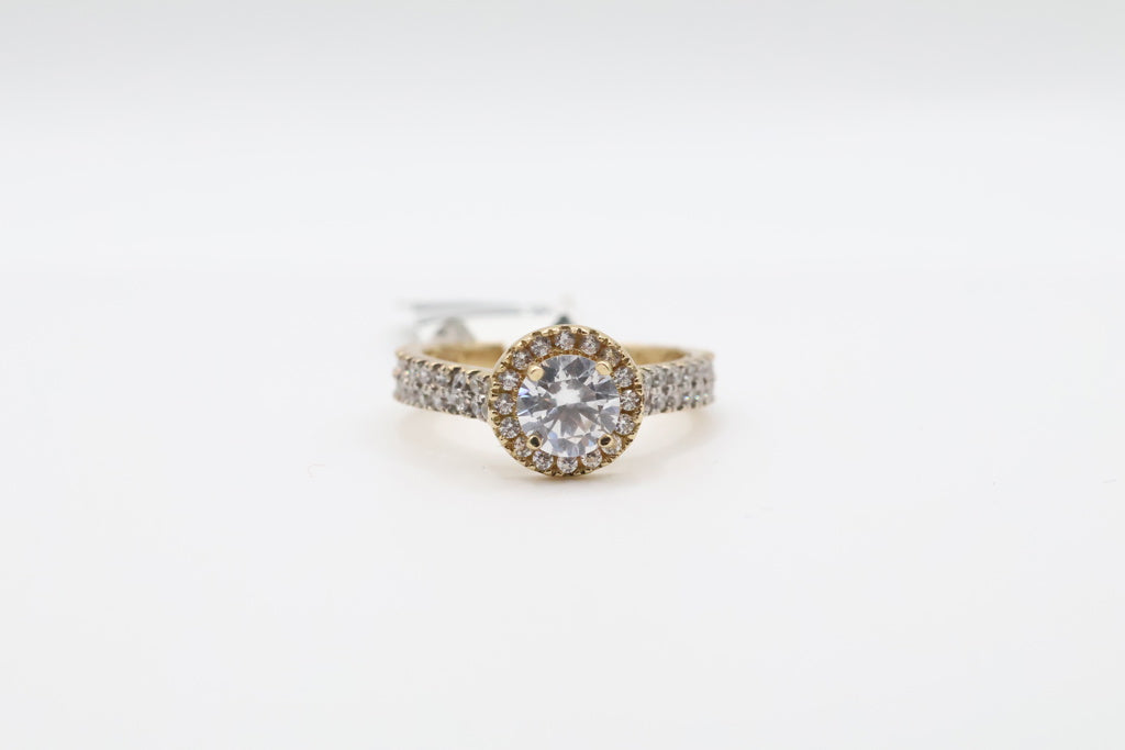Anillo de Mujer Compromiso Solitario 14kt Weight 4.1g