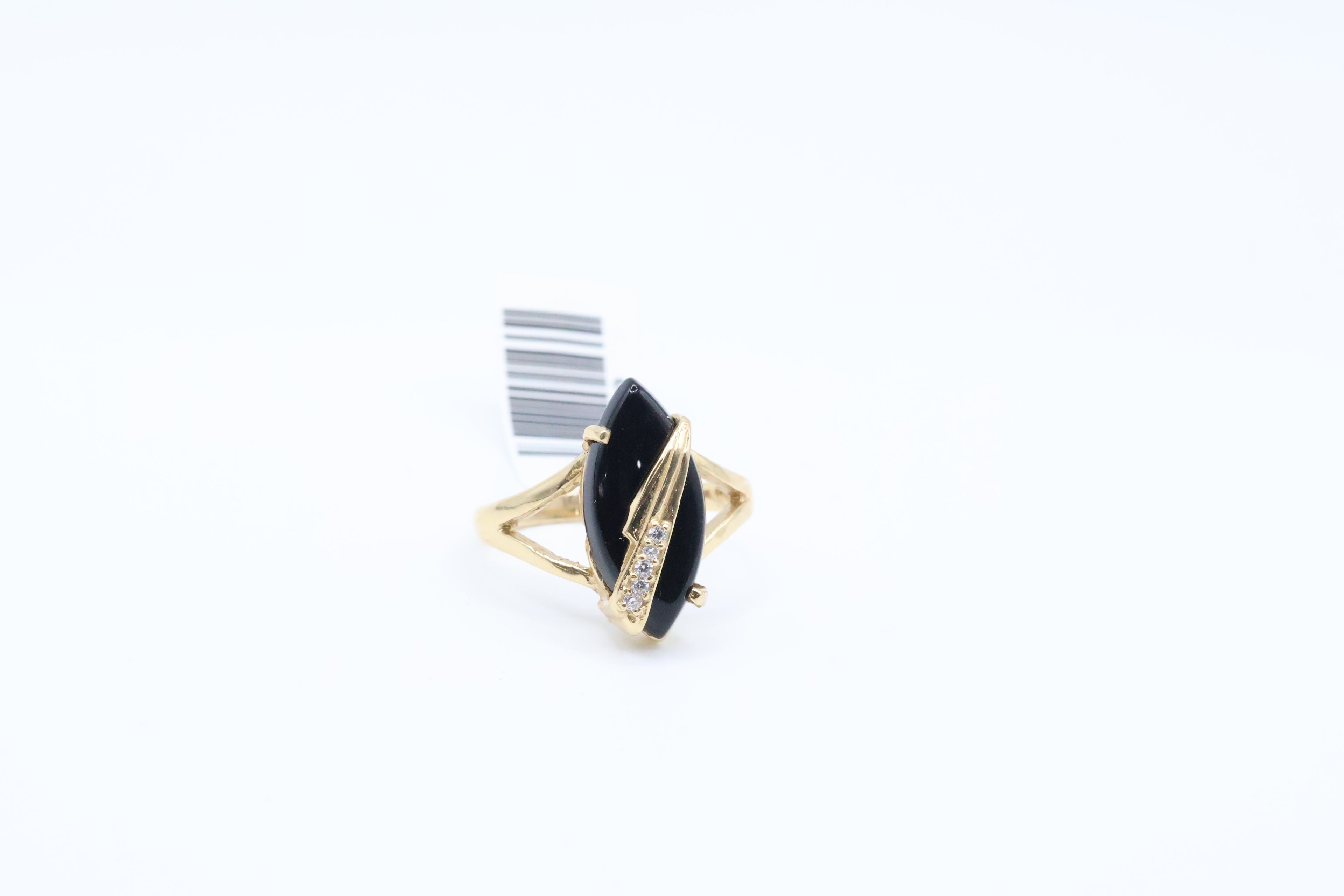 Anillo de Mujer Piedra Negra 14kt