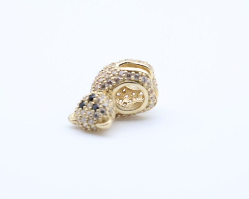Dijes Ositos 14kt zirconia Weight 2.4g