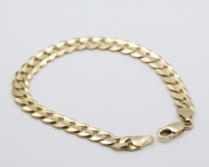 Manillas Italiana 14kt Size 7mm Weight 13g