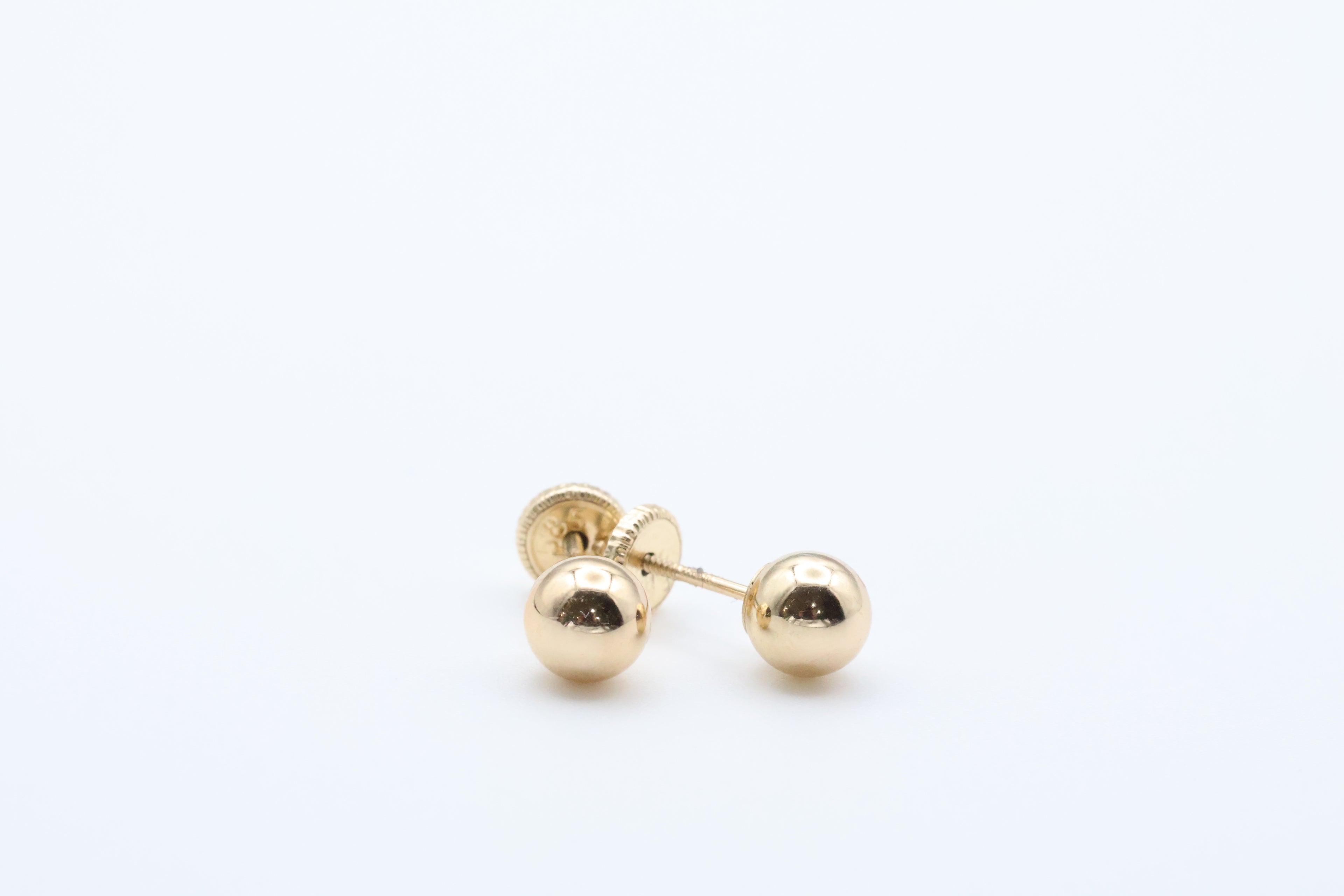 Aretes Dormilonas 14kt Size 5mm