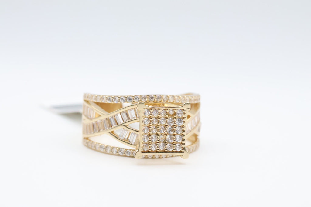 Anillo de Mujer Compromiso 14kt zirconia Weight 5.0g