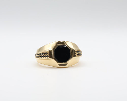 Anillo De Hombre 14kt Negra Weight 5g
