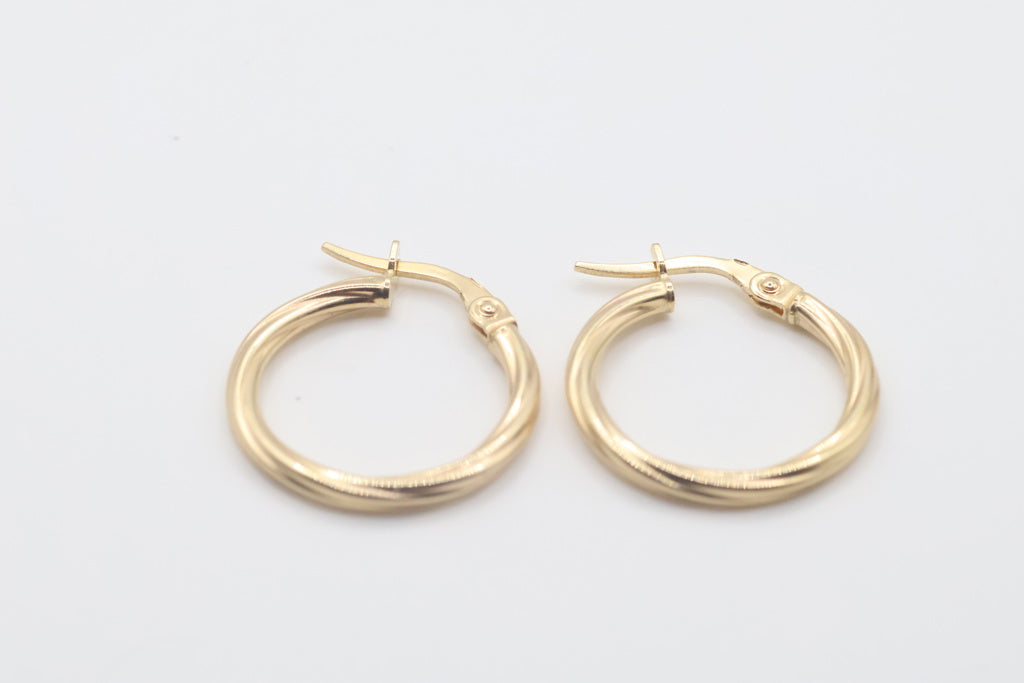 Argollas 10Kt Weight 1.05g