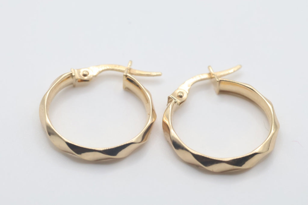 Argollas 10Kt Weight 1.08g