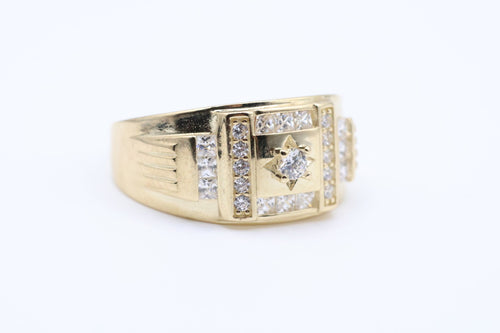 Anillo De Hombre 10Kt Weight 4.87g