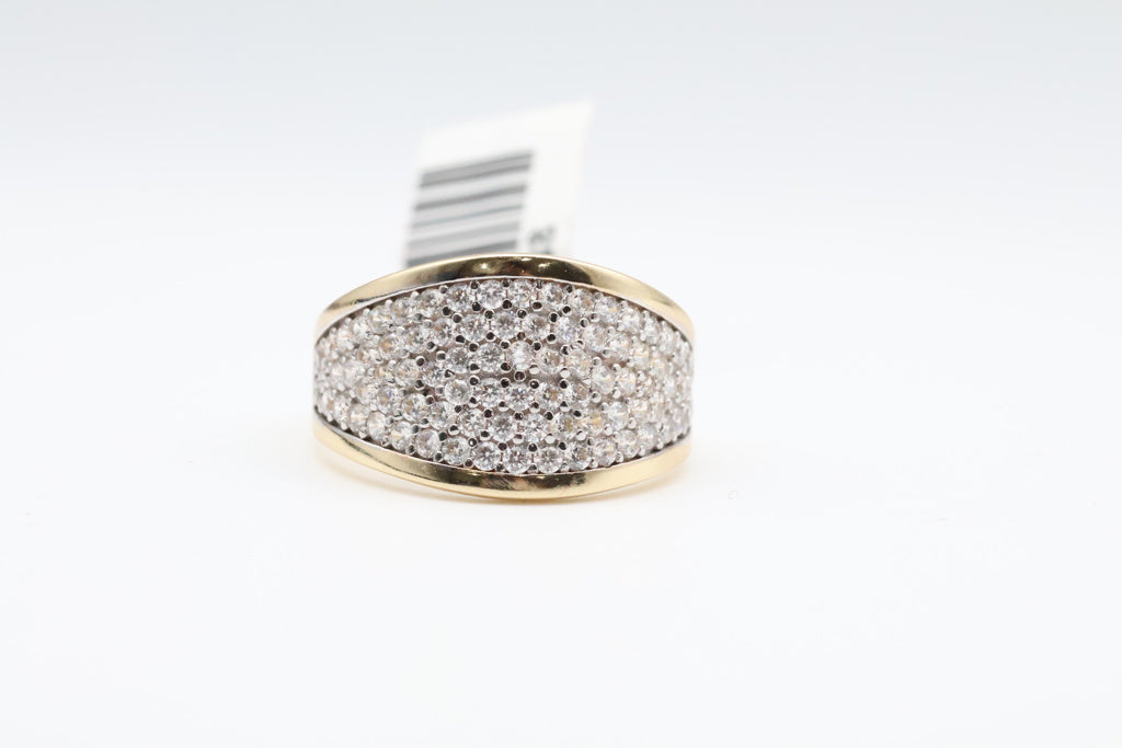 Women's Ring 14kt zirconia Weight 3.4g