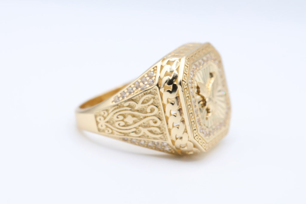 Anillo De Hombre 14kt Weight 6.41g