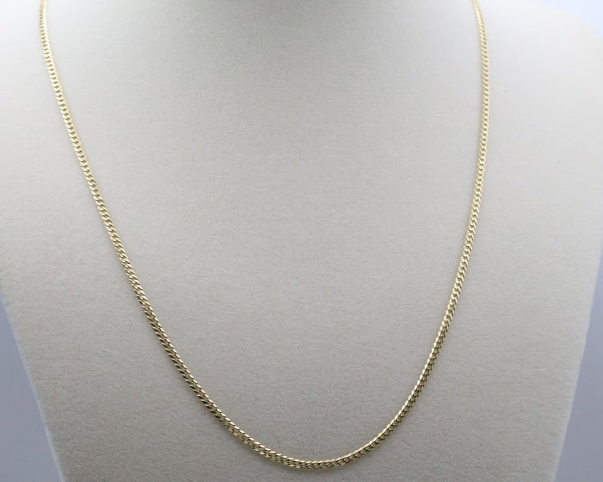 Cadena Italiana 14kt Size 19" 2mm Weight 3.4g