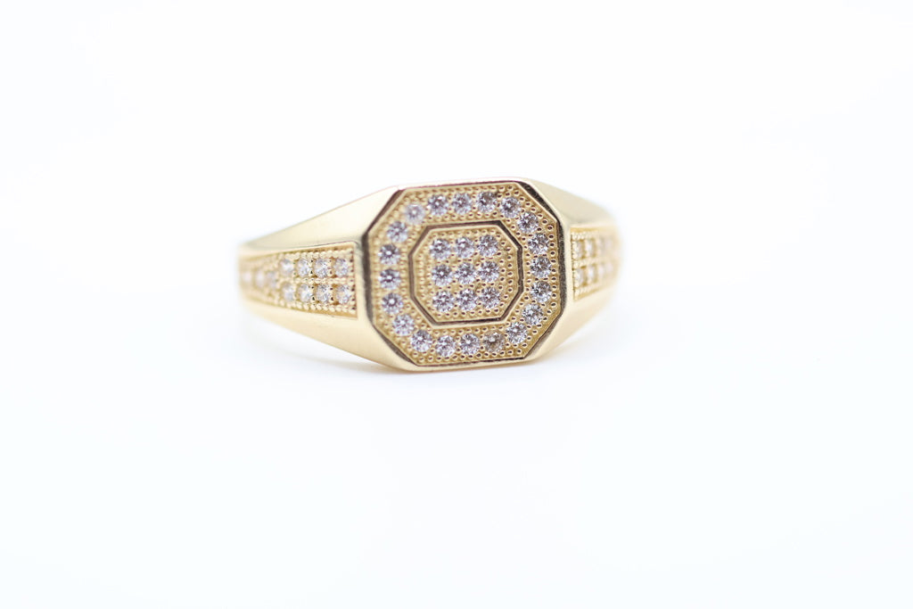 Anillo De Hombre 14kt Weight 3.92g