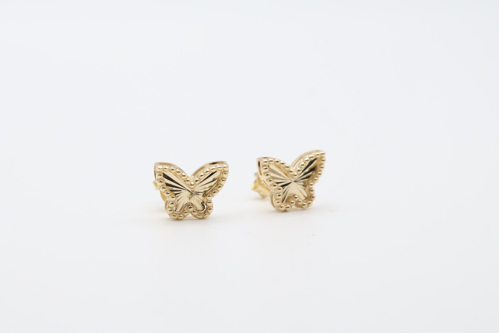 Aretes Mariposa 14kt Weight 1.4g